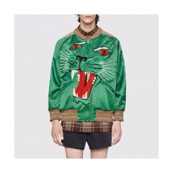 ✨[구찌]Gucci 2020 Mens Casual Wolf Jackets - 구찌 2020 남성 캐쥬얼 울프 자켓 Guc02076x.Size(m - 2xl).그린