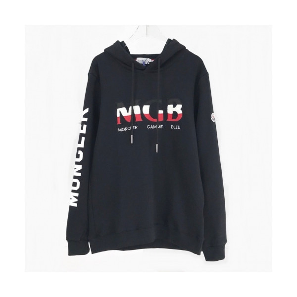 ✨[몽클레어]Moncler 2020 Mens Logo Casual Cotton HoodT - 몽클레어 2020 남성 로고 캐쥬얼 코튼 후디 Moc01456x.Size(m - 2xl).블랙