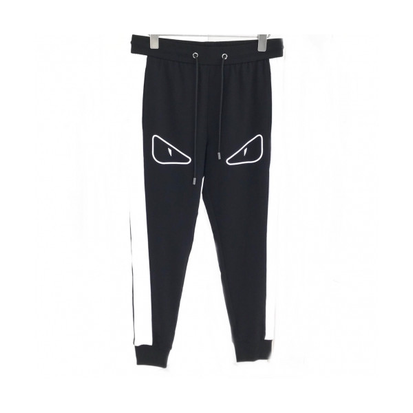 ✨[펜디]Fendi 2020 Mens Casual Initial Logo Casual Training Pants - 펜디 2020 남성 캐쥬얼 이니셜 로고 캐쥬얼 트레이닝 팬츠 Fen0576x.Size(m - 2xl).블랙
