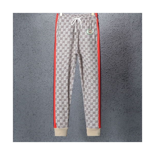 ✨[구찌]Gucci 2020 Mens Casual Logo Training Pants - 구찌 2020 남성 캐쥬얼 로고 트레이닝 팬츠 Guc02235x.Size(m - 3xl).베이지