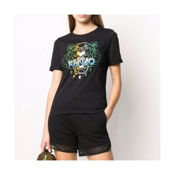 ✨[겐조]Kenzo 2019 Mm/Wm Tiger Cotton Short Sleeved Tshirts - 겐조 2019 남자 타이거 캐쥬얼 코튼 반팔티 Ken0094x.Size(s - xl).블랙