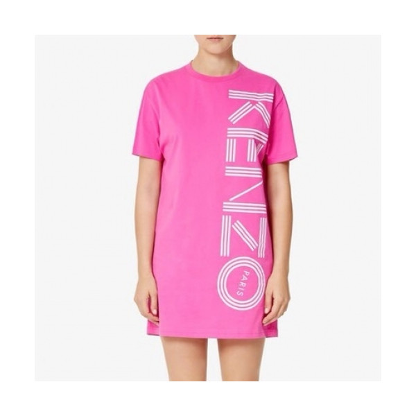 ✨[겐조]Kenzo 2020 Womens Logo Cotton Short Sleeved Tshirts - 겐조 2020 여성 로고 캐쥬얼 코튼 반팔티 Ken0099x.Size(s - xl).핑크