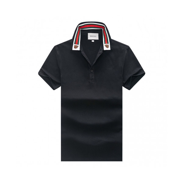 ✨[매장판]Gucci 2020 Mens Logo Cotton Polo Short Sleeved Tshirts - 구찌 2020 남성 로고 폴로 코튼 반팔티 Guc02439x.Size(m - 3xl).블랙