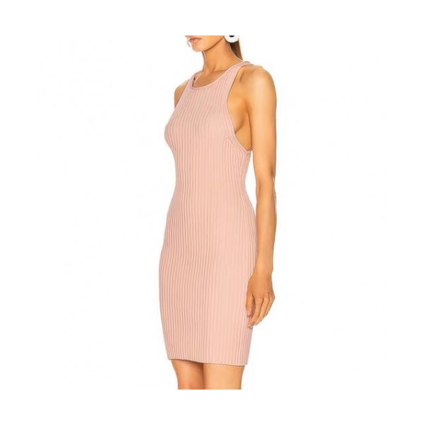 ✨[알렉산더왕]Alexander wang 2020 Ladies Trendy Knit One-pieces - 알렉산더왕 2020 여성 트렌디 니트 원피스 Ale0086x.Size(s - l).핑크