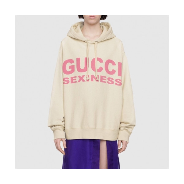 ✨[구찌]Gucci 2020 Mm/Wm Big Logo Casual Cotton Hoodie - 구찌 2020 남자 빅로고 캐쥬얼 코튼 기모 후드티 Guc02658x.Size(xs - xl).아이보리