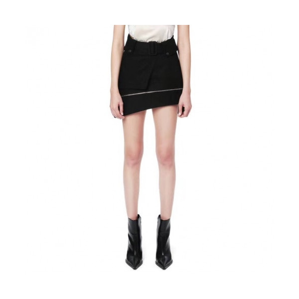 ✨[알렉산더왕]Alexander wang 2020 Womens Modern Cotton Short Skirts - 알렉산더왕 2020 여성 모던 코튼 스커트 Ale0093x.Size(s - l).블랙