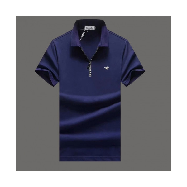 ✨[디올]Dior 2020 Mm/Wm Business Silket Short Sleeved Polo Tshirts - 디올 2020 남/녀 비지니스 실켓 폴로 반팔티 Dio0610x.Size(m - 3xl).네이비