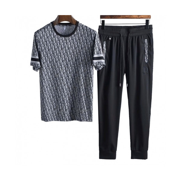 ✨[디올]Dior 2020 Mens Casual Training Short Sleeved Clothes&Pants - 디올 2020 남성 캐쥬얼 반팔 트레이닝복&팬츠 Dio0631x.Size(m - 3xl).블랙
