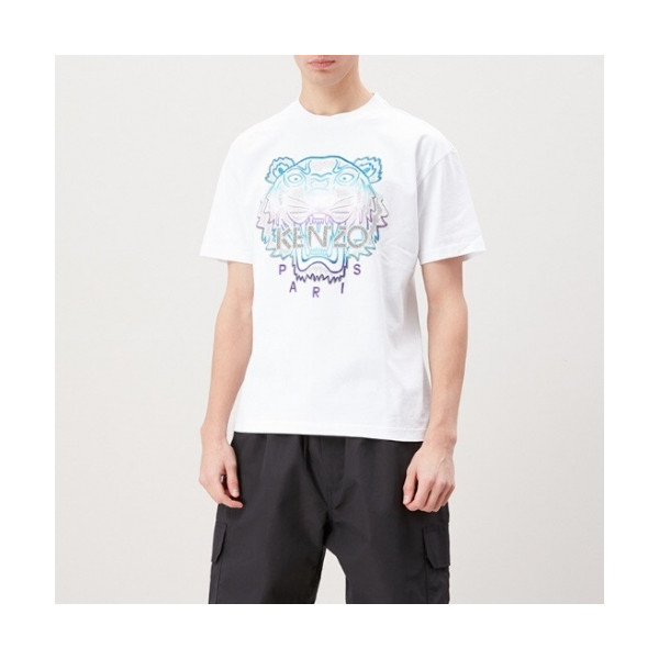 ✨[겐조]Kenzo 2020 Mm/Wm Tiger Cotton Short Sleeved Tshirts - 겐조 2020 남/녀 타이거 캐쥬얼 코튼 반팔티 Ken0108x.Size(s - 2xl).화이트