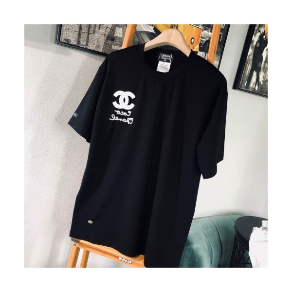 ✨[샤넬]Chanel 2020 Mm/Wm 'CC' Logo Cotton Short Sleeved Tshirts - 샤넬 2020 남/녀 'CC'로고 코튼 반팔티 Cnl0577x.Size(s - l).블랙