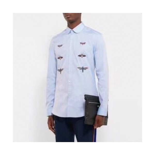 ✨[구찌]Gucci 2020 Mens Logo Casual Cotton Tshirts - 구찌 2020 남성 로고 캐쥬얼 코튼 셔츠 Guc02756x.Size(m - 3xl).블루