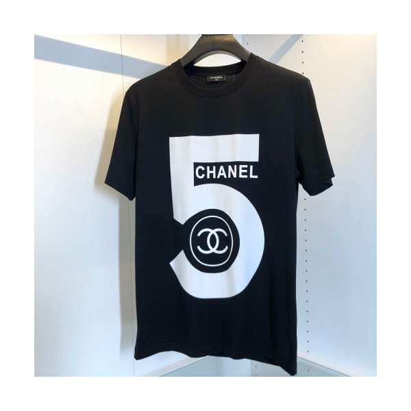 ✨[샤넬]Chanel 2020 Mm/Wm 'CC' Logo Cotton Short Sleeved Tshirts - 샤넬 2020 남/녀 'CC'로고 코튼 반팔티 Cnl0582x.Size(m - 3xl).블랙