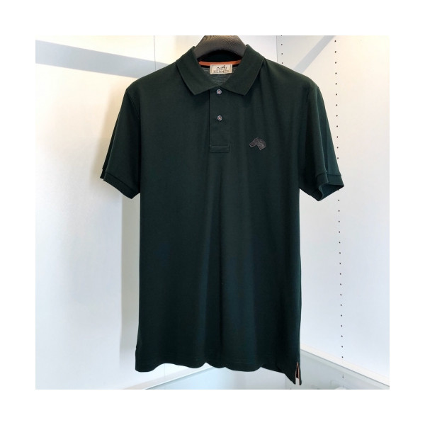 ✨[에르메스]Hermes 2020 Mens Silket Short Sleeved Polo Tshirts - 에르메스 2020 남성 실켓 폴로 반팔티 Her0484x.Size(m - 2xl).그린
