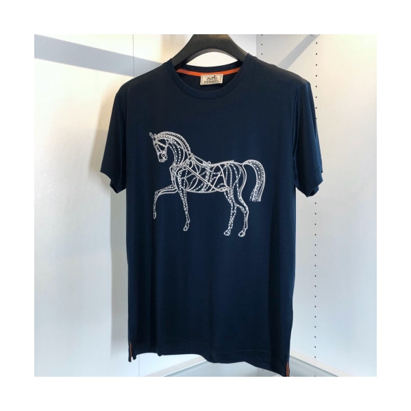 ✨[에르메스]Hermes 2020 Mens Silket Short Sleeved Polo Tshirts - 에르메스 2020 남성 실켓 폴로 반팔티 Her0486x.Size(m - 2xl).네이비
