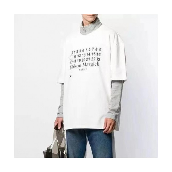 ✨[메종 마르지엘라]Maison margiela 2020 Mens Deserve Printing Cotton Short Sleeved Tshirts - 메종 마르지엘라 2020 남성 프린팅 코튼 반팔티 Mai0022x.Size(s - xl).화이트