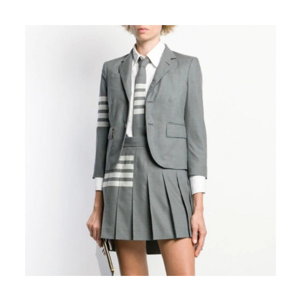 ✨Thom Browne Womens Classic Cotton Skirts - 톰브라운 2020 여성 클래식 코튼 스커트 Thom0876x.Size(s - xl).그레이