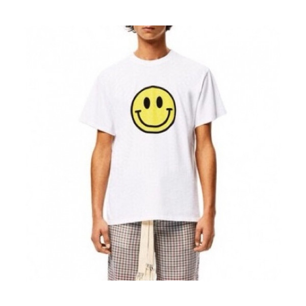 ✨[로에베]Loewe 2020 Mens Smile Short Sleeved Tshirts - 로에베 2020 남성 스마일 코튼 반팔티 Loe0274x.Size(xs - l).화이트