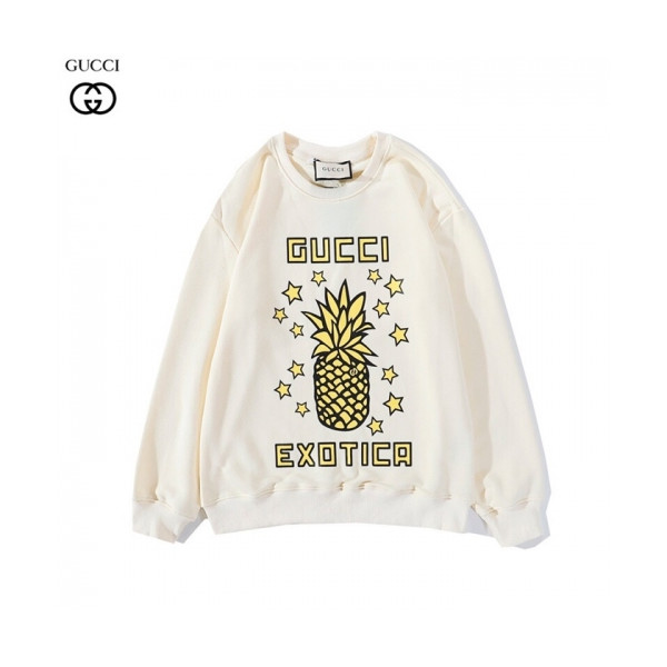 ✨[구찌]Gucci 2020 Mm/Wm Logo Crew-neck Cotton Tshirts - 구찌 2020 남/녀 로고 코튼 크루넥 코튼 긴팔티 Guc02978x.Size(m - 2xl).아이보리