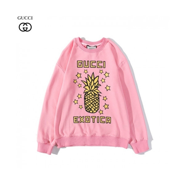 ✨[구찌]Gucci 2020 Mm/Wm Logo Crew-neck Cotton Tshirts - 구찌 2020 남/녀 로고 코튼 크루넥 코튼 긴팔티 Guc02979x.Size(m - 2xl).핑크