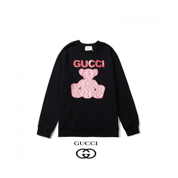 ✨[구찌]Gucci 2020 Mm/Wm Logo Crew-neck Cotton Tshirts - 구찌 2020 남/녀 로고 코튼 크루넥 코튼 긴팔티 Guc02982x.Size(s - 2xl).블랙