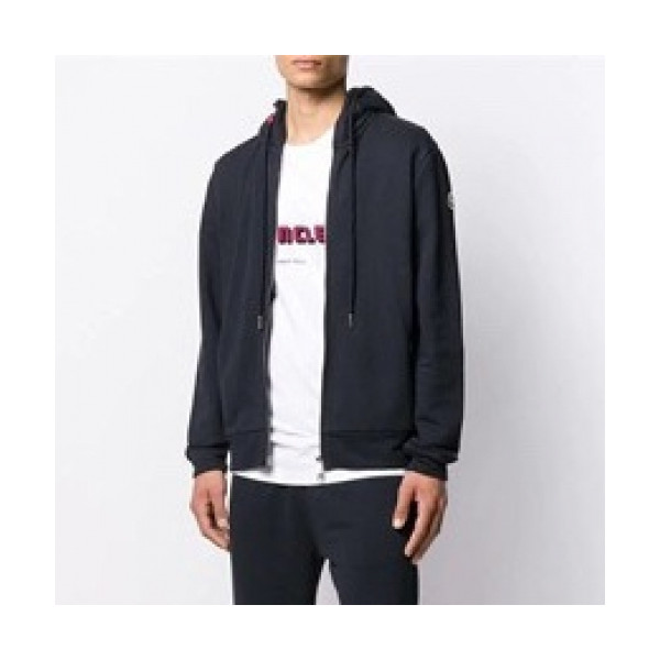 ✨[몽클레어]Moncler 2020 Mens Logo Casual Cotton Hoodie - 몽클레어 2020 남성 로고 캐쥬얼 코튼 후디 Moc01822x.Size(m - 2xl).네이비