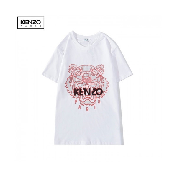 ✨[겐조]Kenzo 2020 Mm/Wm Tiger Cotton Short Sleeved Tshirts - 겐조 2020 남/녀 타이거 캐쥬얼 코튼 반팔티 Ken0126x.Size(s - 2xl).화이트