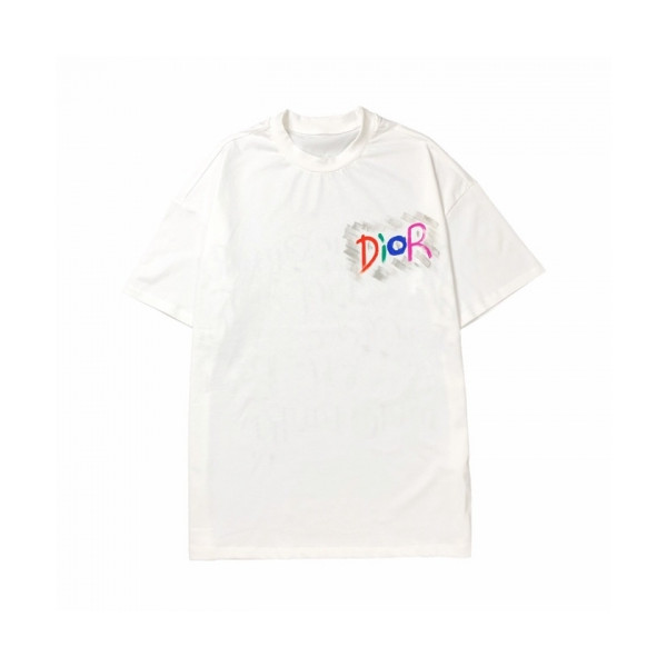 ✨[디올]Dior 2020 Mens Casual Crew-neck Short Sleeved Tshirts - 디올 2020 남성 캐쥬얼 크루넥 반팔티 Dio0779x.Size(s - 2xl).화이트