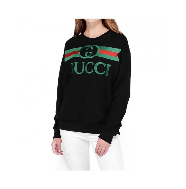 ✨[구찌]Gucci 2020 Mm/Wm Logo Crew-neck Cotton Tshirts - 구찌 2020 남/녀 로고 코튼 크루넥 코튼 긴팔티 Guc03004x.Size(m - 2xl).블랙