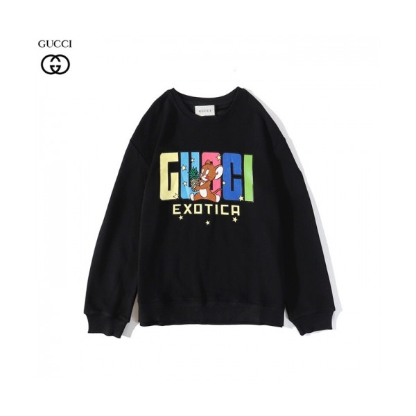 ✨[구찌]Gucci 2020 Mm/Wm Logo Crew-neck Cotton Tshirts - 구찌 2020 남/녀 로고 코튼 크루넥 코튼 긴팔티 Guc03033x.Size(m - 2xl).블랙
