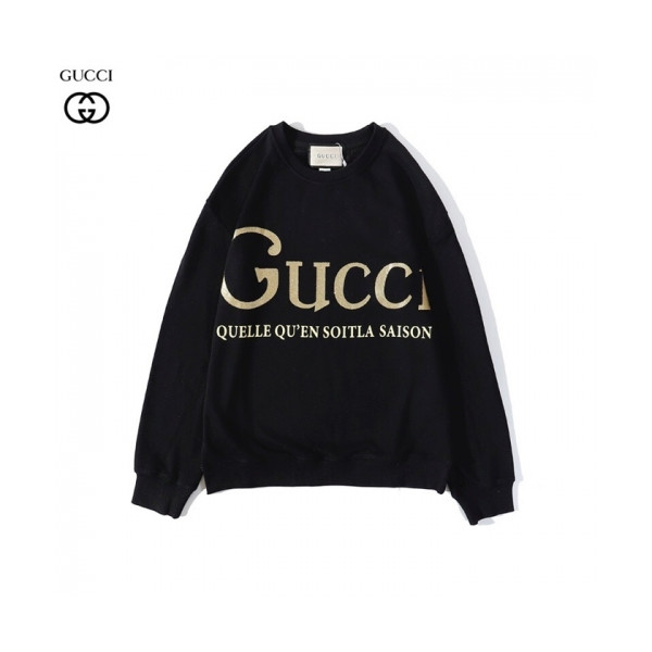 ✨[구찌]Gucci 2020 Mm/Wm Logo Crew-neck Cotton Tshirts - 구찌 2020 남/녀 로고 코튼 크루넥 코튼 긴팔티 Guc03036x.Size(m - 2xl).블랙