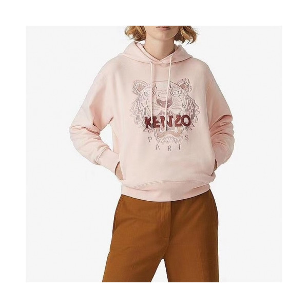 ✨[겐조]Kenzo 2020 Mm/Wm Signature Tiger Cotton Hoodie - 겐조 2020 남자 시그니처 타이거 코튼 후드티 Ken0130x.Size(m - 2xl).핑크