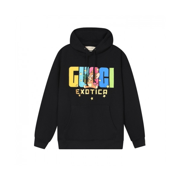 ✨[구찌]Gucci 2020 Mm/Wm Big Logo Casual Cotton HoodT - 구찌 2020 남/녀 빅로고 캐쥬얼 코튼 후드티 Guc03054x.Size(s - l).블랙