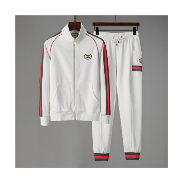 ✨[구찌]Gucci 2020 Mens Logo Casual Training Clothes - 구찌 2020 남성 로고 캐쥬얼 트레이닝복 Guc03094x.Size(m - 3xl).화이트