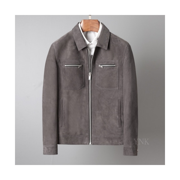 ✨[1:1]Saint Laurent 2020 Mens Casual Leather Jackets - 입생로랑 2020 남성 캐쥬얼 가죽 자켓 Ysl0093x.Size(m - 3xl).그레이