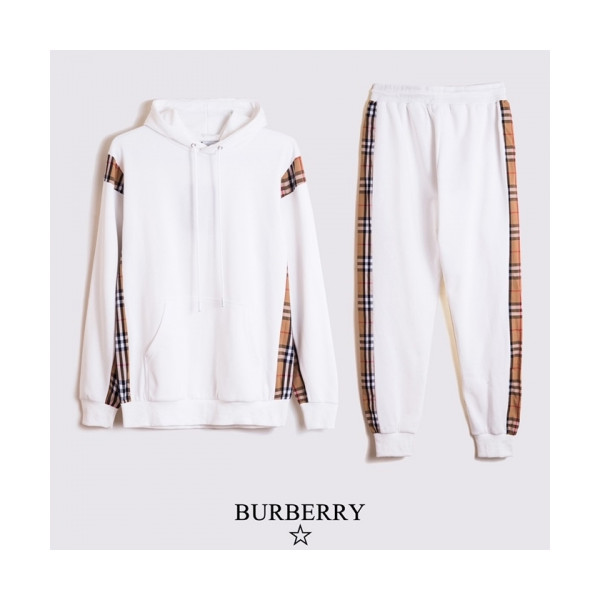 ✨[버버리]Burberry 2020 Mens Logo Casual Training Clothes&Pants - 버버리 2020 남성 로고 캐쥬얼 트레이닝복&팬츠 Bur03135x.Size(s - 2xl).화이트
