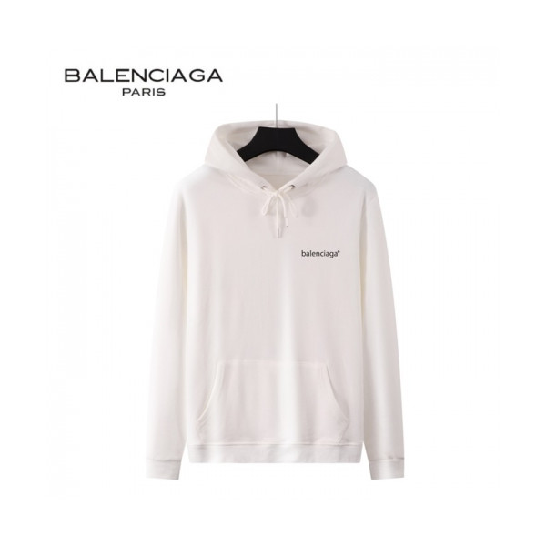 ✨[발렌시아가]Balenciaga 2020 Mm/Wm Logo Cotton Hoodie - 발렌시아가 2020 남/녀 로고 코튼 후디 Bal0825x.Size(s - 2xl).화이트