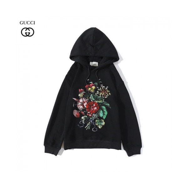 ✨[구찌]Gucci 2020 Mm/wm Logo Casual Oversize Cotton Hooded - 구찌 2020 남/녀 로고 캐쥬얼 오버사이즈 코튼 후드티 Guc03125x.Size(m - 2xl).블랙