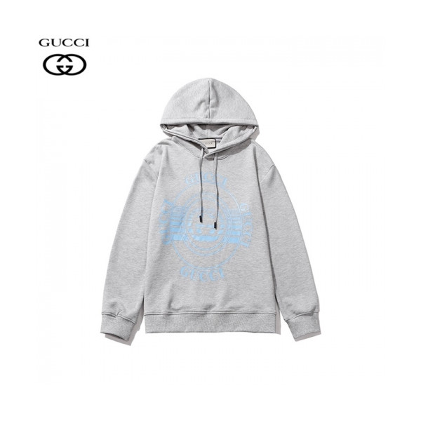 ✨[구찌]Gucci 2020 Mm/wm Logo Casual Oversize Cotton Hooded - 구찌 2020 남/녀 로고 캐쥬얼 오버사이즈 코튼 후드티 Guc03130x.Size(m - 2xl).그레이