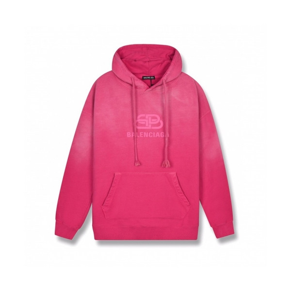 ✨[발렌시아가]Balenciaga 2020 Mm/Wm Logo Cotton Hoodie - 발렌시아가 2020 남/녀 로고 코튼 후디 Bal0845x.Size(xs - l).핑크