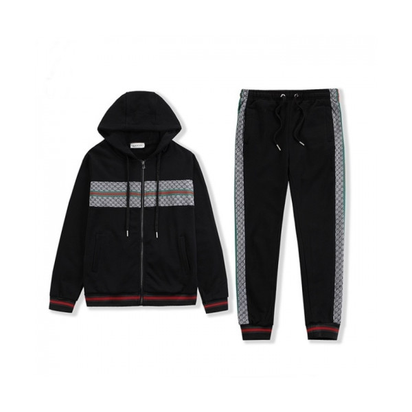 ✨[구찌]Gucci 2020 Mens Logo Casual Training Clothes - 구찌 2020 남성 로고 캐쥬얼 트레이닝복 Guc03147x.Size(s - 2xl).블랙