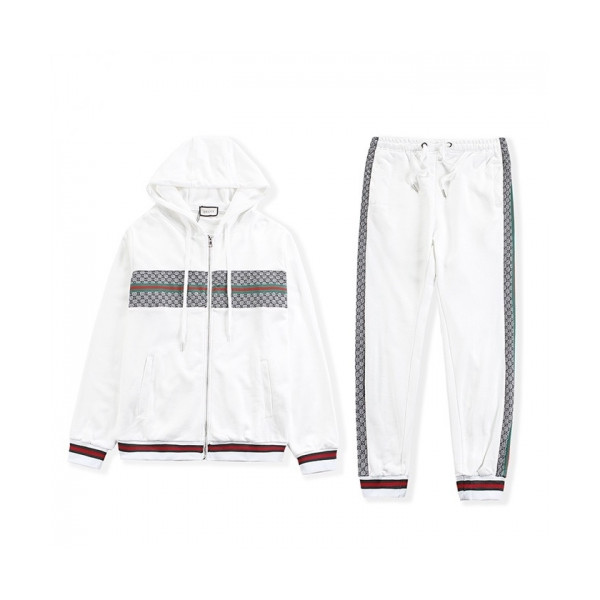 ✨[구찌]Gucci 2020 Mens Logo Casual Training Clothes - 구찌 2020 남성 로고 캐쥬얼 트레이닝복 Guc03148x.Size(s - 2xl).화이트
