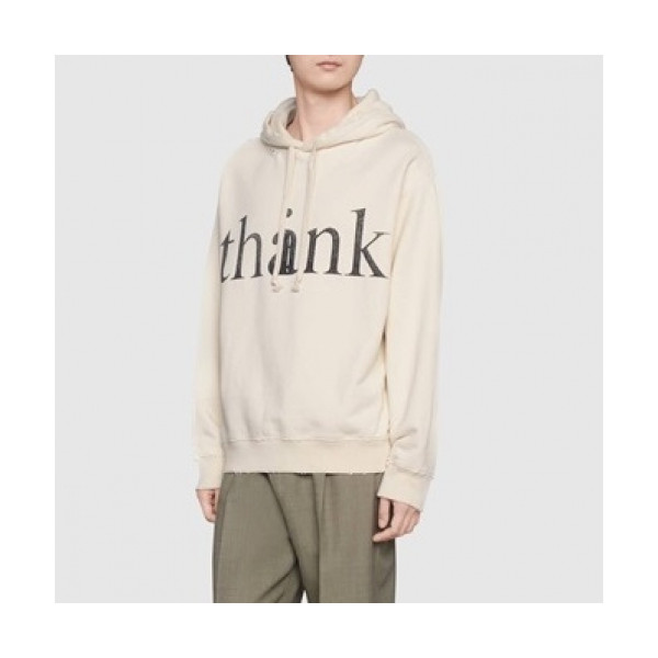 ✨[구찌]Gucci 2020 Mm/Wm Logo Casual Oversize Cotton Hooded - 구찌 2020 남/녀 로고 캐쥬얼 오버사이즈 코튼 후드티 Guc03152x.Size(xs - xl).화이트