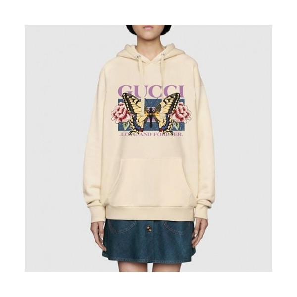 ✨[구찌]Gucci 2020 Mm/Wm Logo Casual Oversize Cotton Hooded - 구찌 2020 남/녀 로고 캐쥬얼 오버사이즈 코튼 후드티 Guc03166x.Size(s - l).아이보리