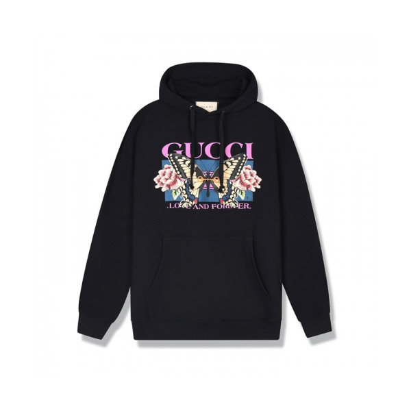 ✨[구찌]Gucci 2020 Mm/Wm Logo Casual Oversize Cotton Hooded - 구찌 2020 남/녀 로고 캐쥬얼 오버사이즈 코튼 후드티 Guc03167x.Size(s - l).블랙