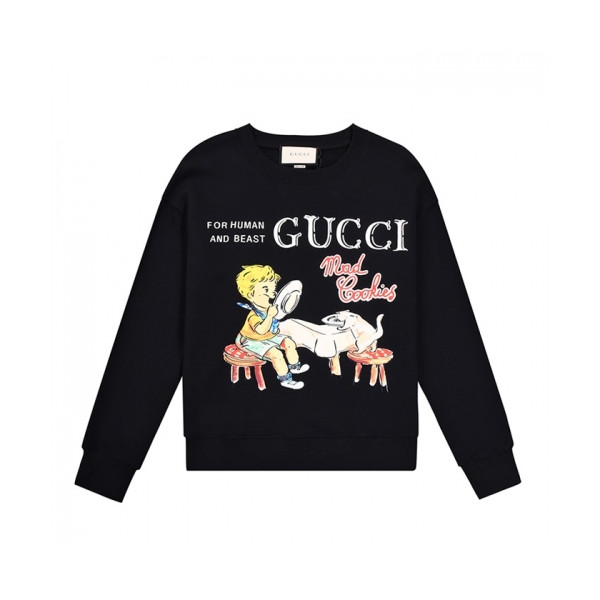 ✨[구찌]Gucci 2020 Mm/Wm Logo Crew-neck Cotton Tshirts - 구찌 2020 남/녀 로고 코튼 크루넥 코튼 긴팔티 Guc03178x.Size(s - l).블랙