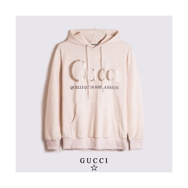 ✨[구찌]Gucci 2020 Mm/Wm Logo Casual Oversize Cotton Hooded - 구찌 2020 남/녀 로고 캐쥬얼 오버사이즈 코튼 후드티 Guc03182x.Size(s - 2xl).아이보리
