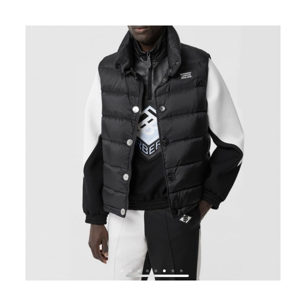 ✨[버버리]Burberry 2020 Mens Logo Casual Down Vest - 버버리 2020 남성 로고 캐쥬얼 다운 조끼 Bur03346x.Size(m - 2xl).블랙