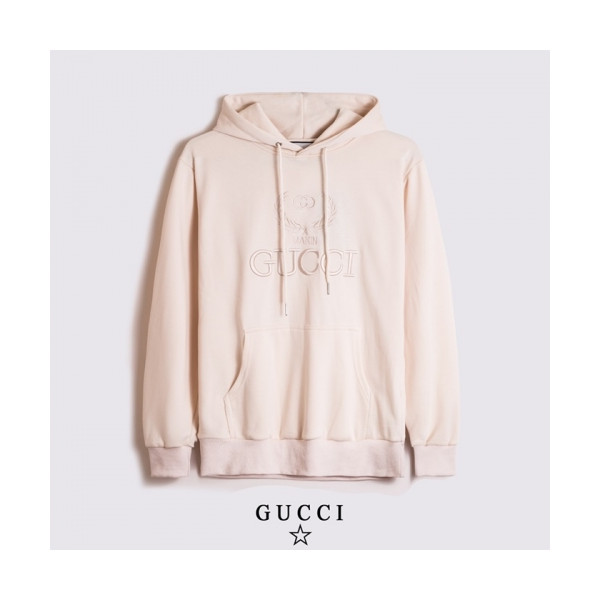 ✨[구찌]Gucci 2020 Mm/Wm Logo Casual Oversize Cotton Hooded - 구찌 2020 남/녀 로고 캐쥬얼 오버사이즈 코튼 후드티 Guc03194x.Size(s - 2xl).베이지