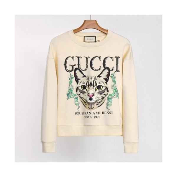 ✨[구찌]Gucci 2020 Mens Logo Crew-neck Cotton Tshirts - 구찌 2020 여성 로고 코튼 크루넥 코튼 긴팔티 Guc03198x.Size(s - l).아이보리
