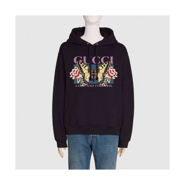 ✨[구찌]Gucci 2020 Mm/Wm Logo Casual Oversize Cotton Hooded - 구찌 2020 남/녀 로고 캐쥬얼 오버사이즈 코튼 후드티 Guc03230x.Size(xs - l).블랙